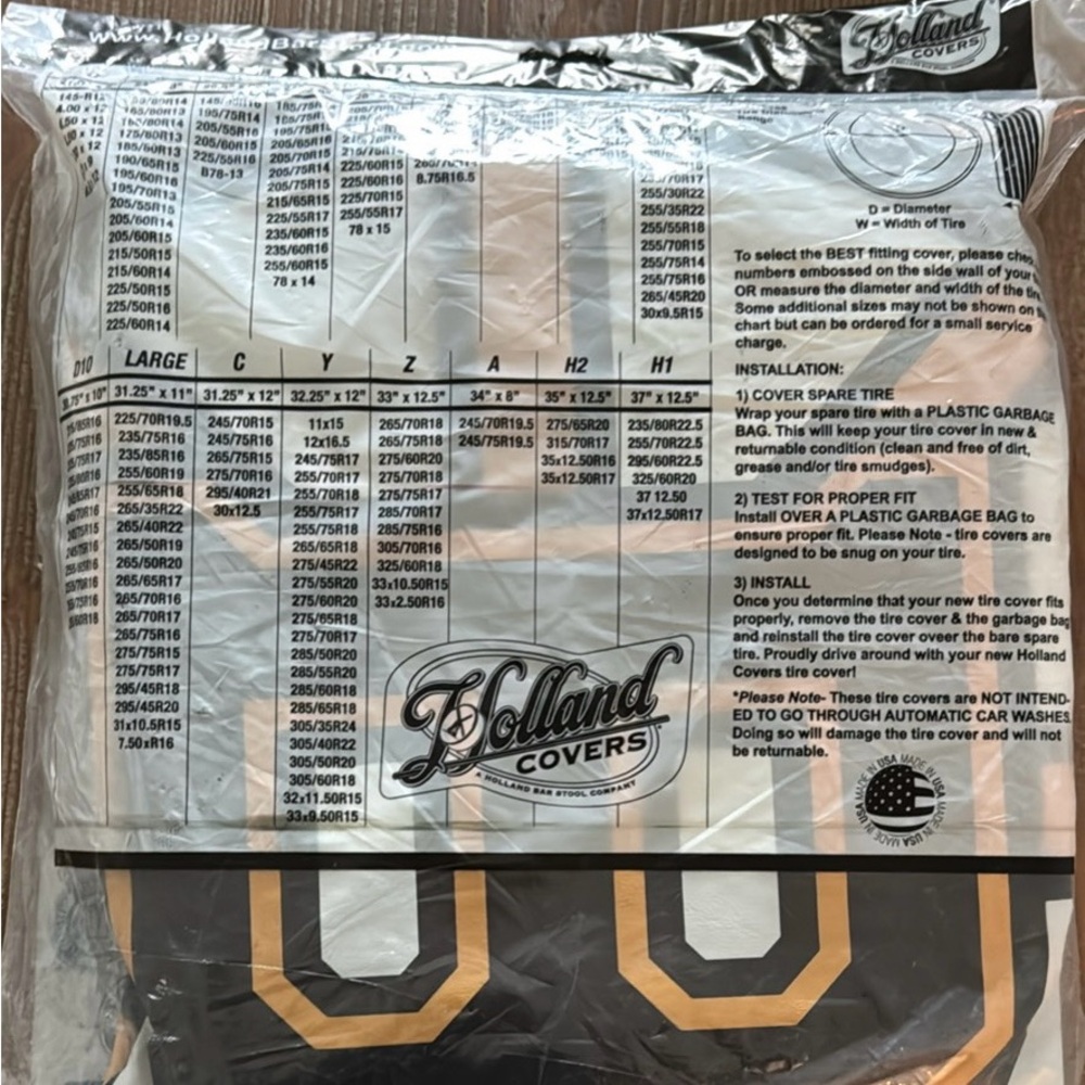 NWT Boston Bruins NHL Spare Tire Cover Size Y Holland Bar Stool Co - Picture 3 of 5
